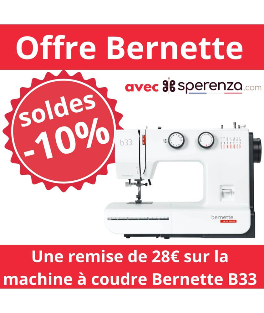 Machine à coudre B33 - Bernette - Garantie 5 ans promotion solde promo petit prix pas cher