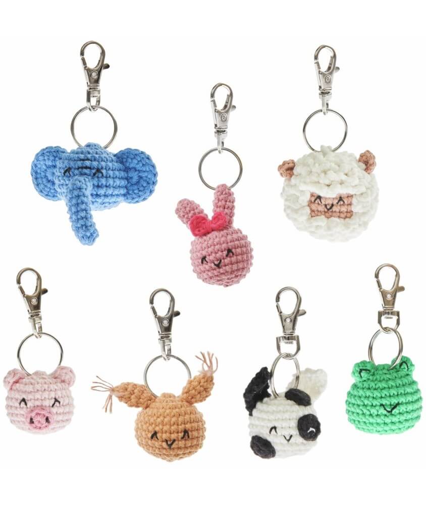 Kit de crochet Ricorumi « Porte-clés - Animaux Chingu » - Rico Design