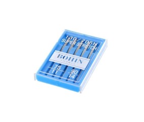 AIGUILLE MACHINE BOHIN STRETCH CARTE x5 ASSORTIMENT 75-90