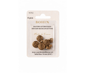 BOUTON AUTOMATIQUE ETOILE 14mm BRONZE - BOHIN sperenza jean