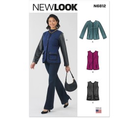 Patron New Look 6812 - Veste et gilet