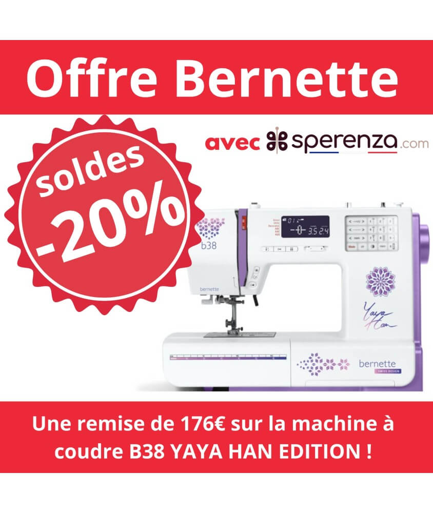Machine à coudre B38 YAYA HAN EDITION - Garantie 5 ans - Bernette sperenza sperenza.com solde promo petit prix offre