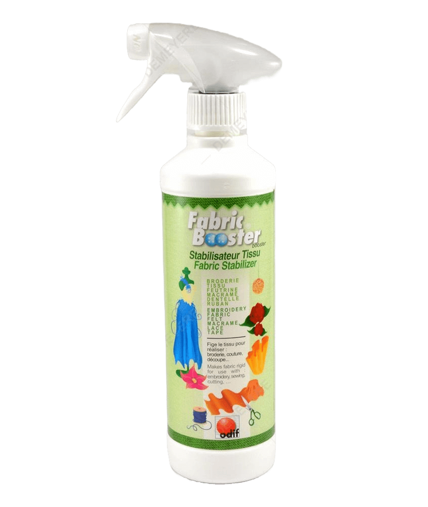 ODIF fabric booster 500ml Durcisseur tissu pour broderie, tissu, macramé, feutrine, dentelle, ruban...