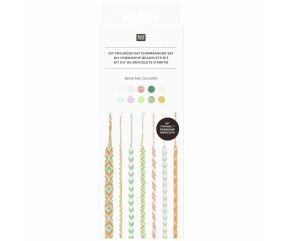 Kit DIY bracelet de l'amitié brésilien - Neon Mix - Rico Design