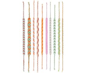 Kit DIY bracelet de l'amitié brésilien - Neon Mix - Rico Design