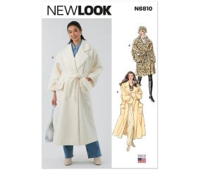 Patron New Look 6810 - Manteau avec ceinture