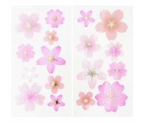 Lot de 2 plaques de tatouage Fleurs de Cerisier - Rico Design