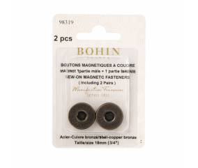 BOUTON MAGNET A COUDRE 18mm x2 sperenza