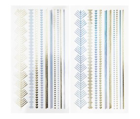 Lot de 2 plaques de tatouage Festival Ambiance - Rico Design