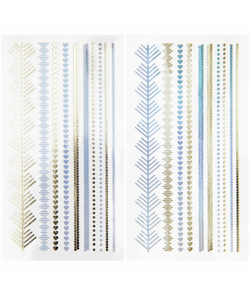 Lot de 2 plaques de tatouage Festival Ambiance - Rico Design