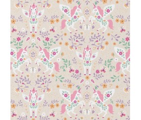 Tissu coton enfant licorne