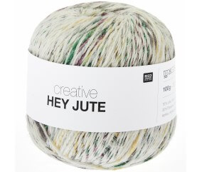 Fil de jute à tricoter ou crocheter HEY JUTE - 100gr - Rico Design