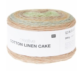 Pelote à tricoter Creative Cotton Linen Cake - 200GR - Rico Design