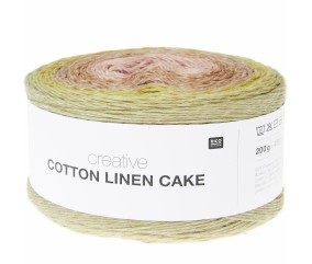 Pelote à tricoter Creative Cotton Linen Cake - 200GR - Rico Design