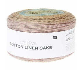 Pelote à tricoter Creative Cotton Linen Cake - 200GR - Rico Design