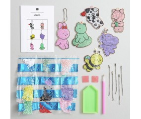 Kit Diamond Painting "Hangers Animals" - Rico Design