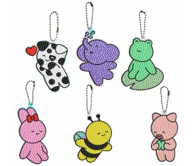 Kit Diamond Painting "Hangers Animals" - Rico Design