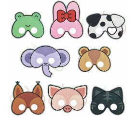 Kit Diamond Painting "Masques Animaux" - Rico Design