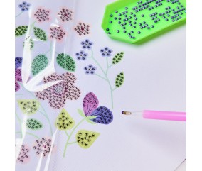 Kit Diamond Painting "Fleurs scintillantes" - Rico Design