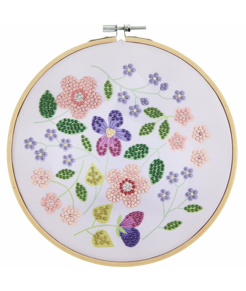 Kit Diamond Painting "Fleurs scintillantes" - Rico Design