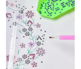 Kit Diamond Painting "Couronne florale scintillante" - Rico Design