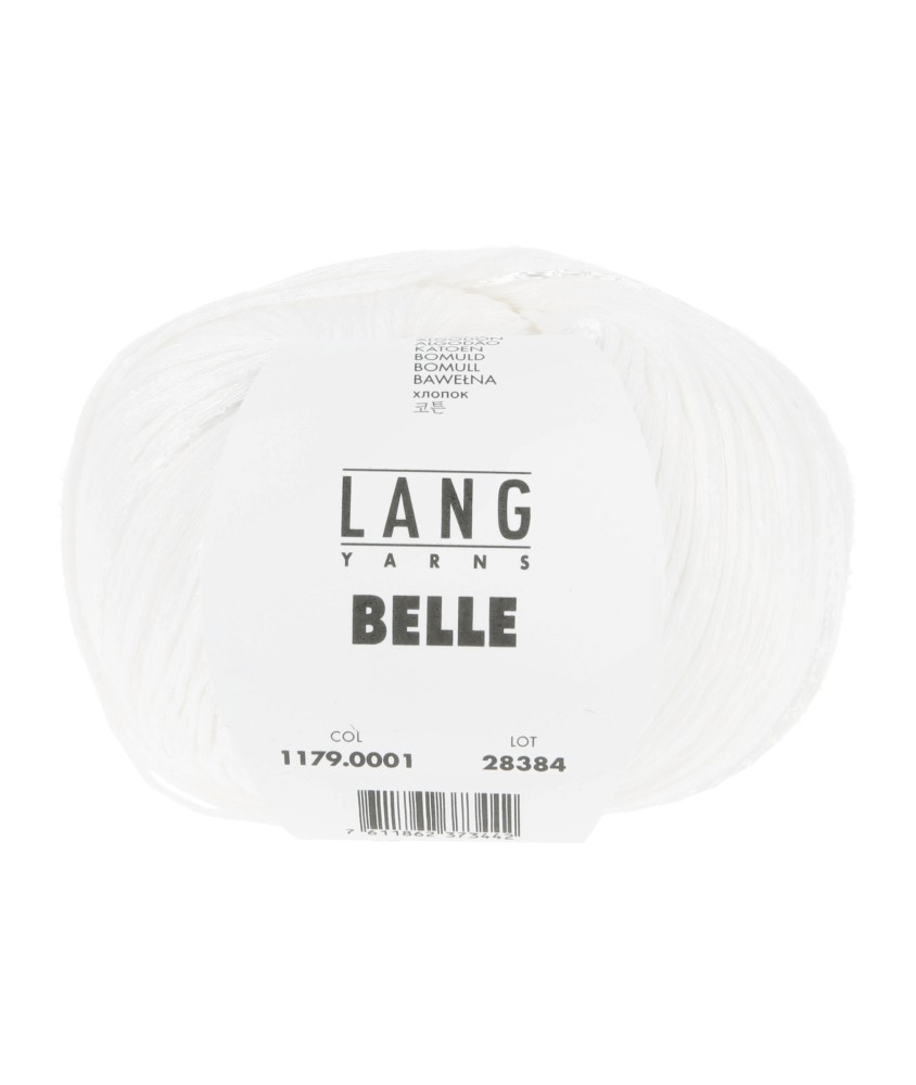 Pelote de Coton à tricoter et crocheter BELLE - Lang Yarns