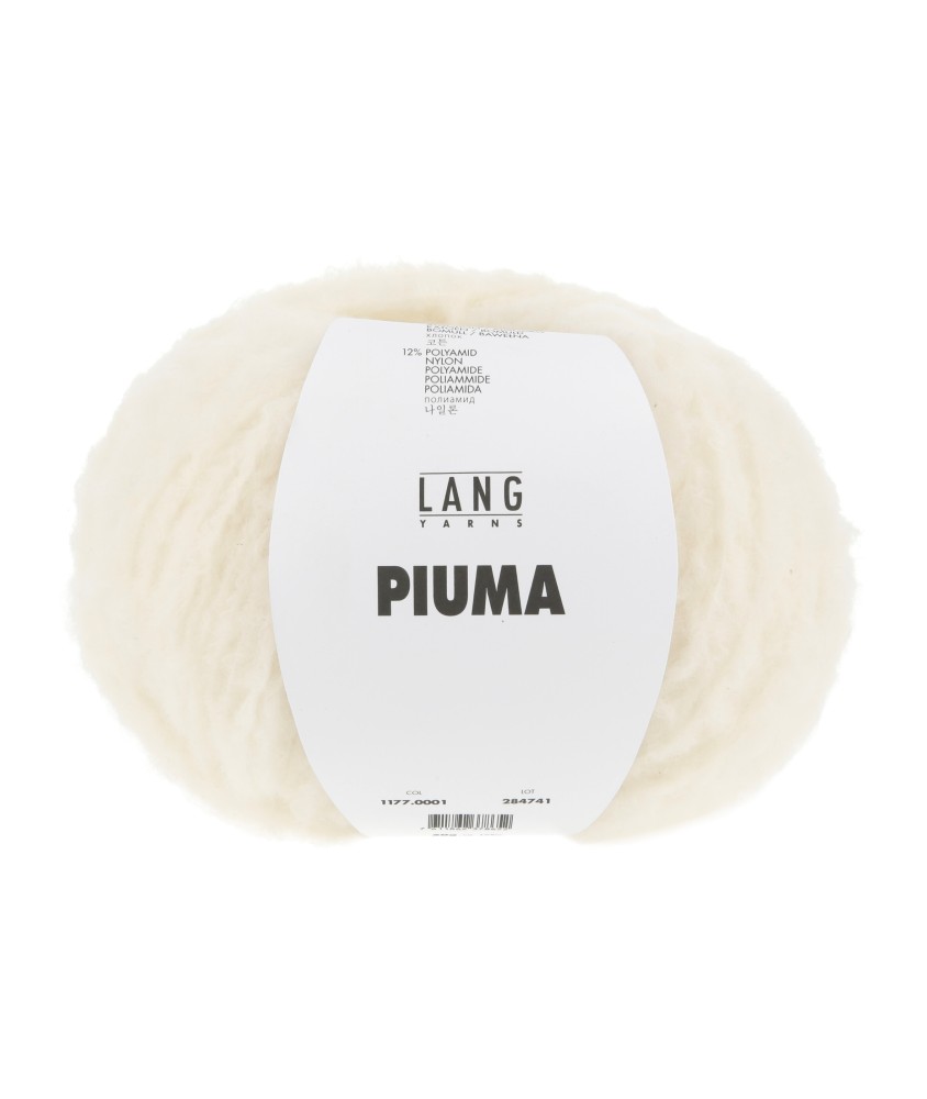 Pelote de laine et coton à tricoter PIUMA - Lang Yarns