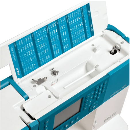 PFAFF Ambition 620 - tableau des points sous le capot