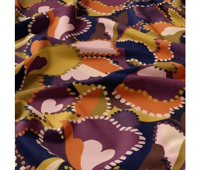 Tissu viscose imprimé impression numérique réactive moderne