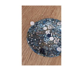 Tube en verre de 95 épingles à tête de verre - Collection fleurs bleues - Hobby Gift