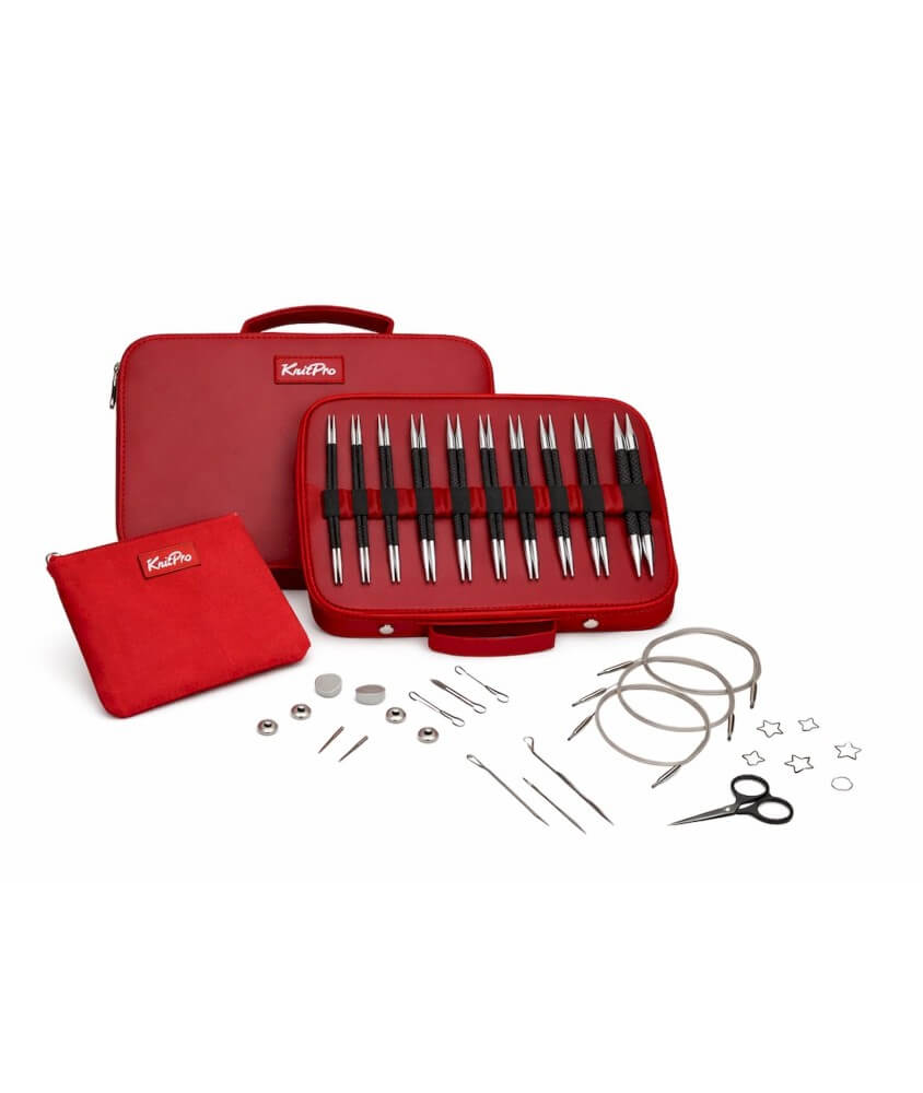 Coffret d'aiguilles à tricoter circulaires Karbonz Elan - KnitPro