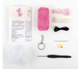Mini porte-clés Amigurumi Flo The Flamingo - Anchor