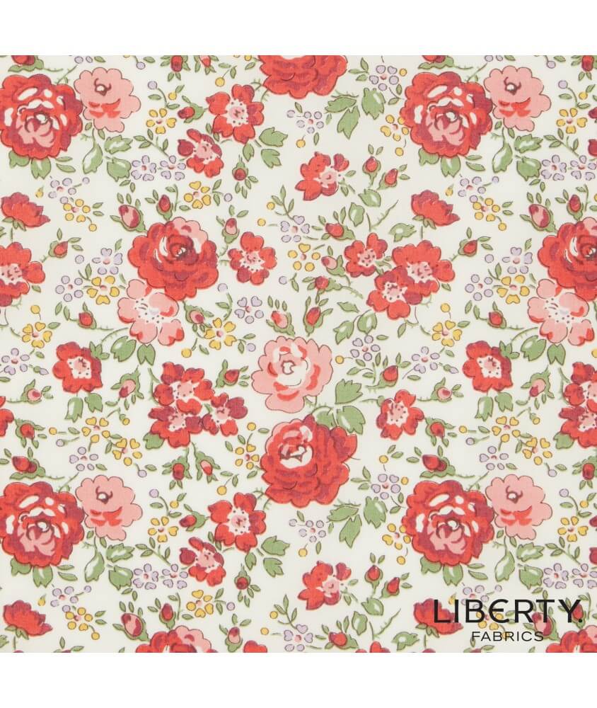 issu coton Liberty imprimé floral romantique