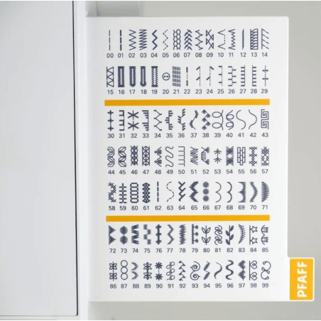 PFAFF Passport 3.0 - tableau des 100 points