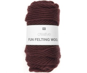 Laine à feutrer créative CREATIVE FUN FELTING WOOL - Rico design - 03 Bordeaux