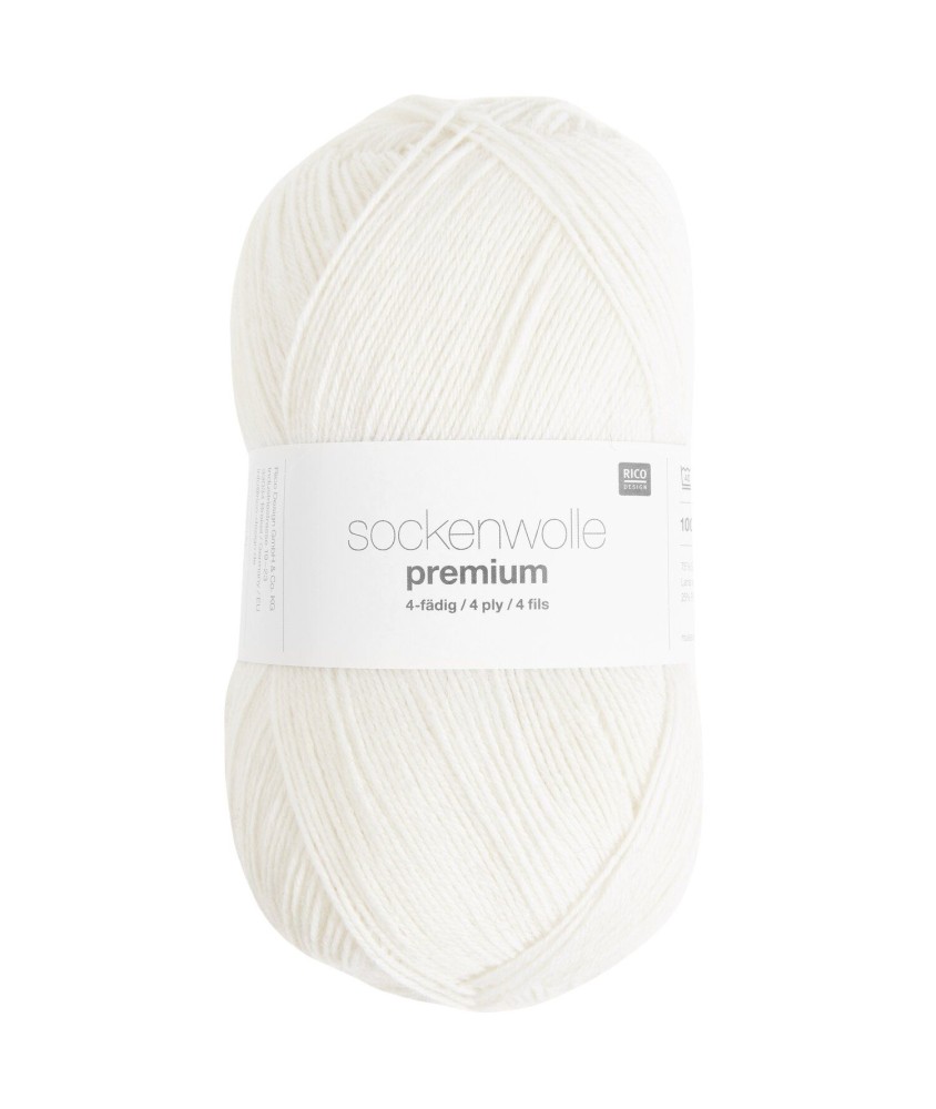 Fil à chaussette SOCKENWOLL PREMIUM 4 brins - 100gr - Rico Design