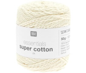 Coton à tricoter ou crocheter Essentials Super Cotton DK - Rico Design