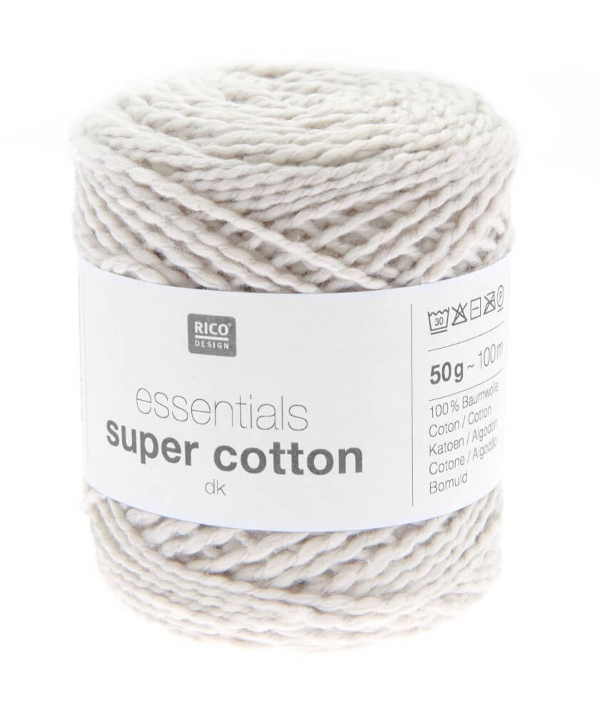 Coton à tricoter ou crocheter Essentials Super Cotton DK - Rico Design
