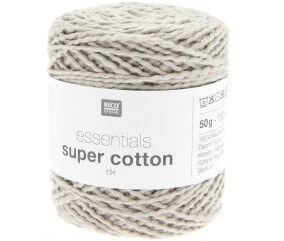 Coton à tricoter ou crocheter Essentials Super Cotton DK - Rico Design