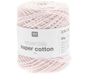 Coton à tricoter ou crocheter Essentials Super Cotton DK - Rico Design