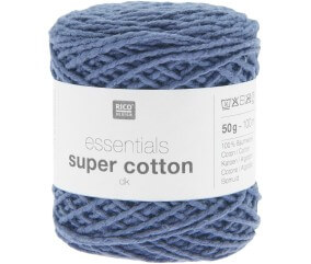 Coton à tricoter ou crocheter Essentials Super Cotton DK - Rico Design