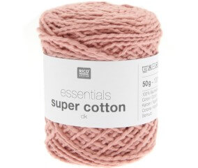 Coton à tricoter ou crocheter Essentials Super Cotton DK - Rico Design