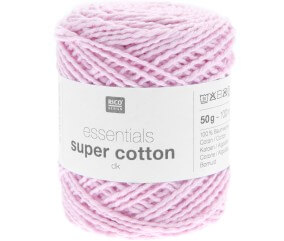 Coton à tricoter ou crocheter Essentials Super Cotton DK - Rico Design