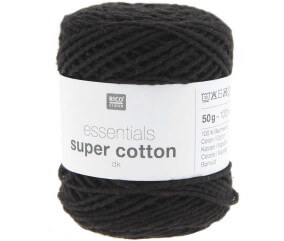 Coton à tricoter ou crocheter Essentials Super Cotton DK - Rico Design