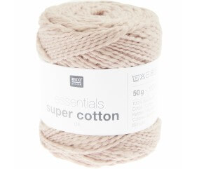 Coton à tricoter ou crocheter Essentials Super Cotton DK - Rico Design