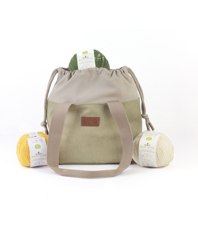 Sac à ouvrage Outdoors Eco Vita - 28 x 24 x 14 cm - 2 coloris - DMC