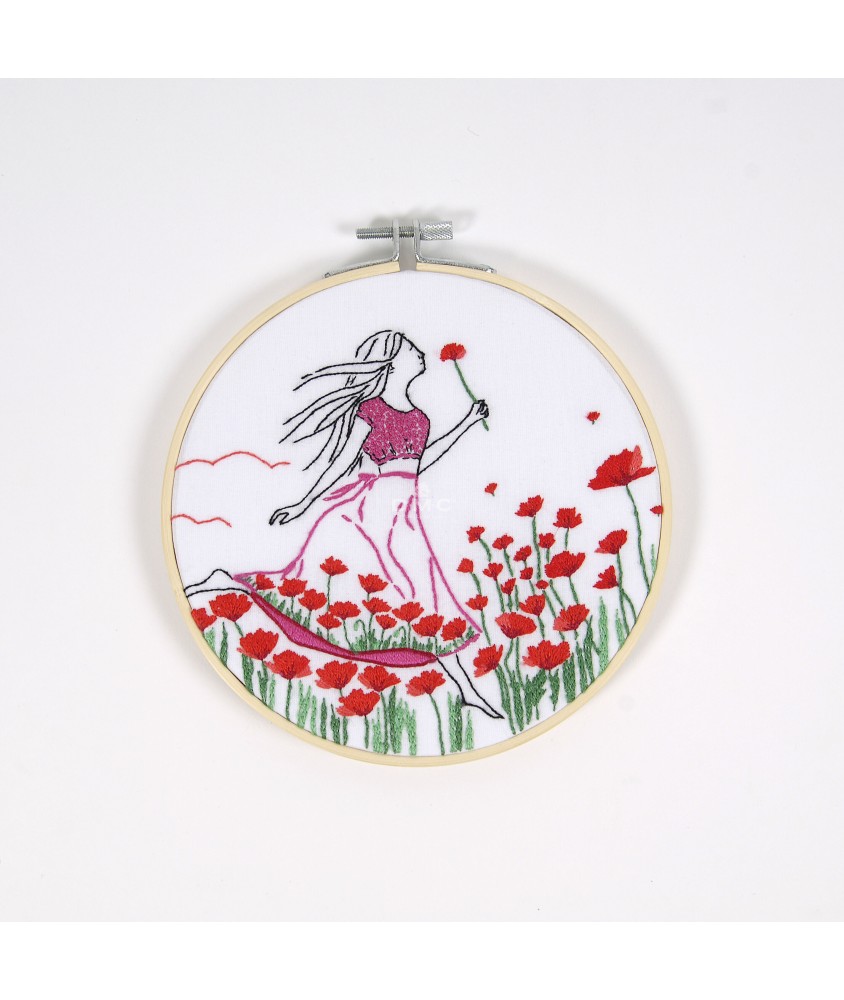 Kit de Broderie - Coquelicots Romantiques - DMC