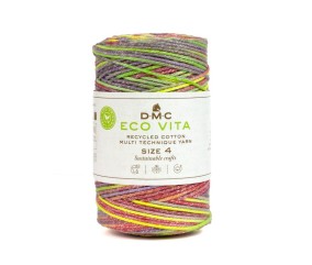 Coton recyclé ECO VITA 4 MULTICOLORE (250gr) ! - Dmc - certifié Oeko-Tex