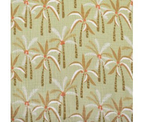 Tissu coton double gaze palmiers