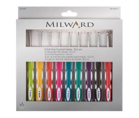 Set de Crochets Soft Grip du N°2 à N°6 - Milward